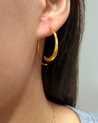 Twisted Earrings In Silver