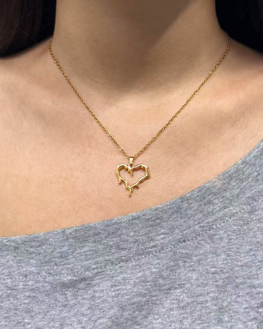 Lava Heart Necklace