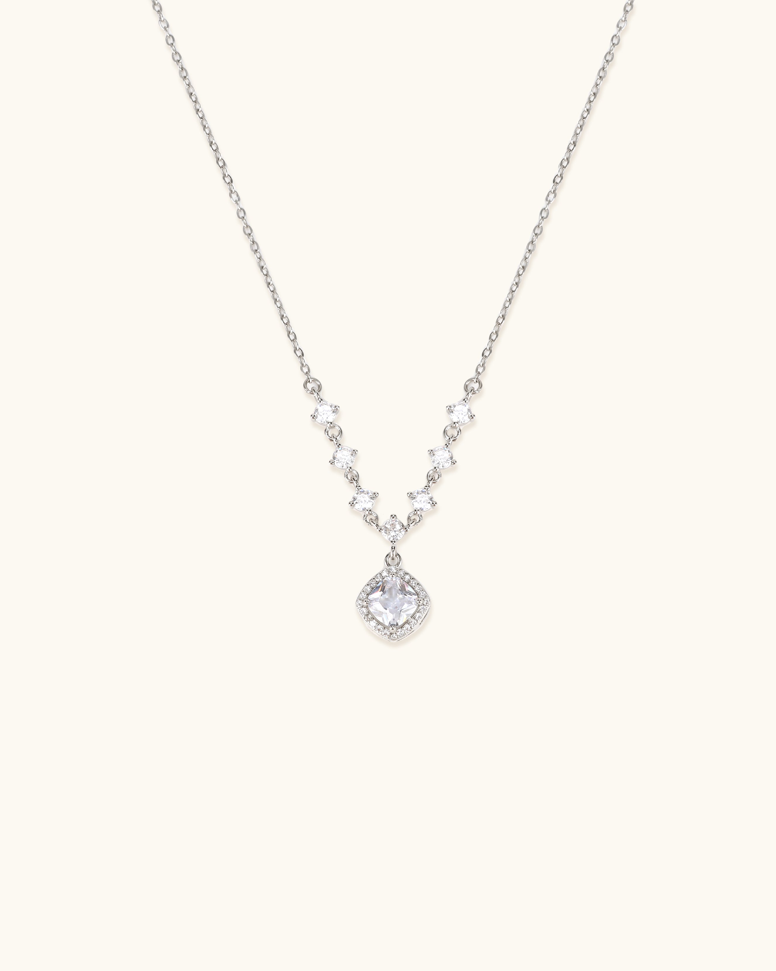Sparkling Stone Lariat Necklace