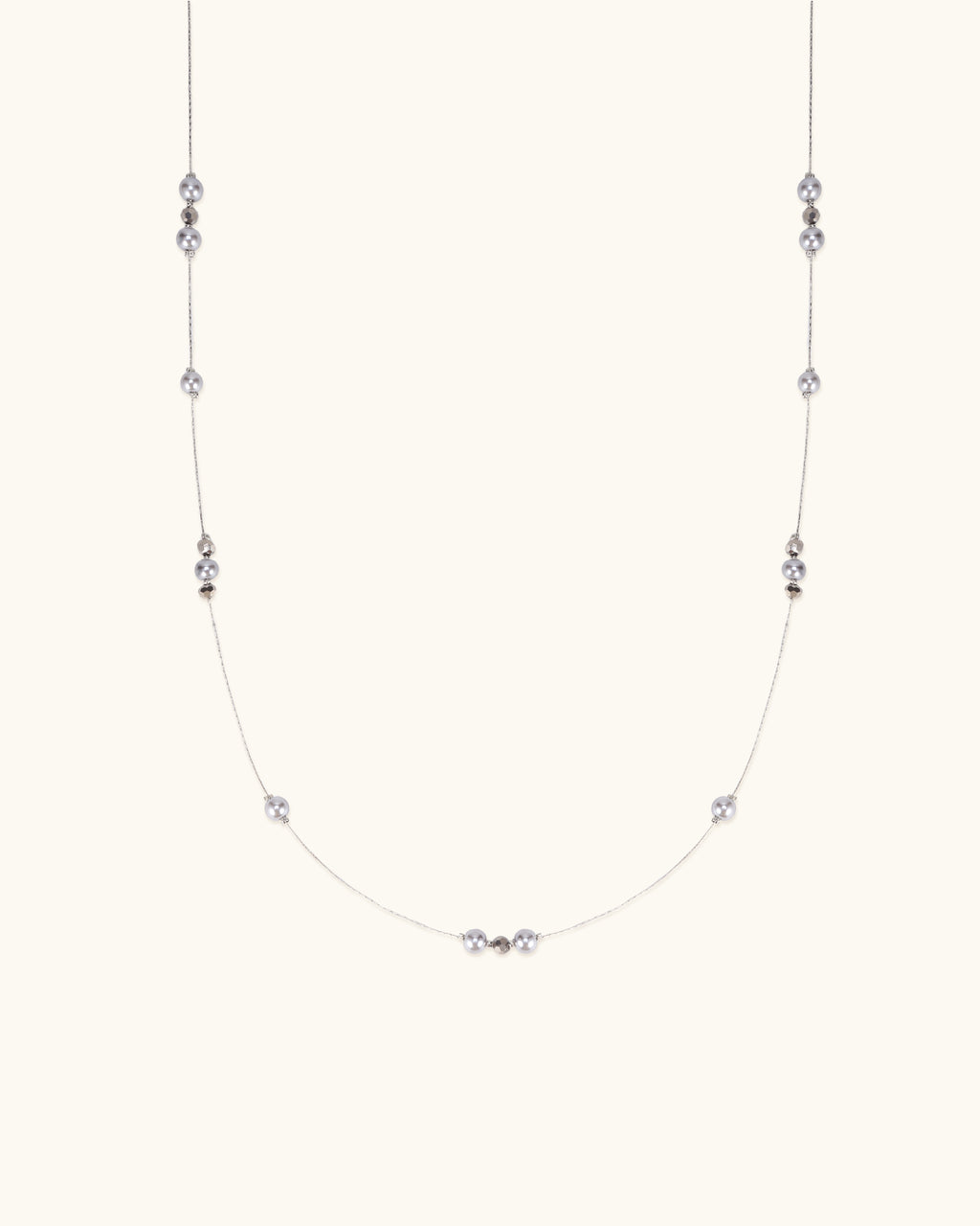 Multicolored Pearl Long Necklace