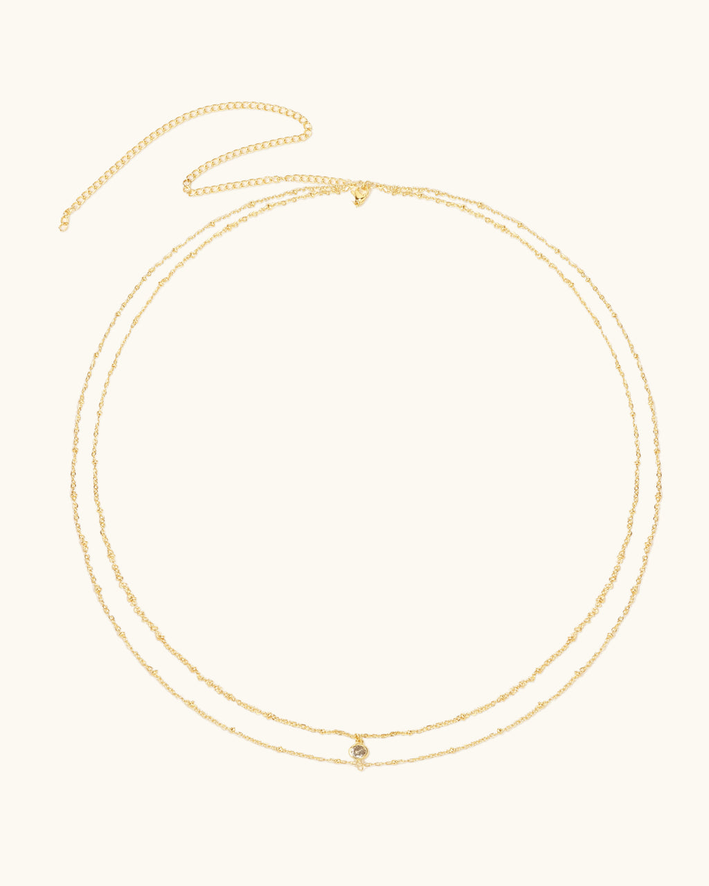 Layered Beaded Waist Chain