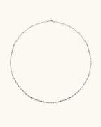 Firework Long Necklace In Silver