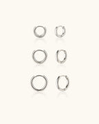 Varied Size Huggie Earrings