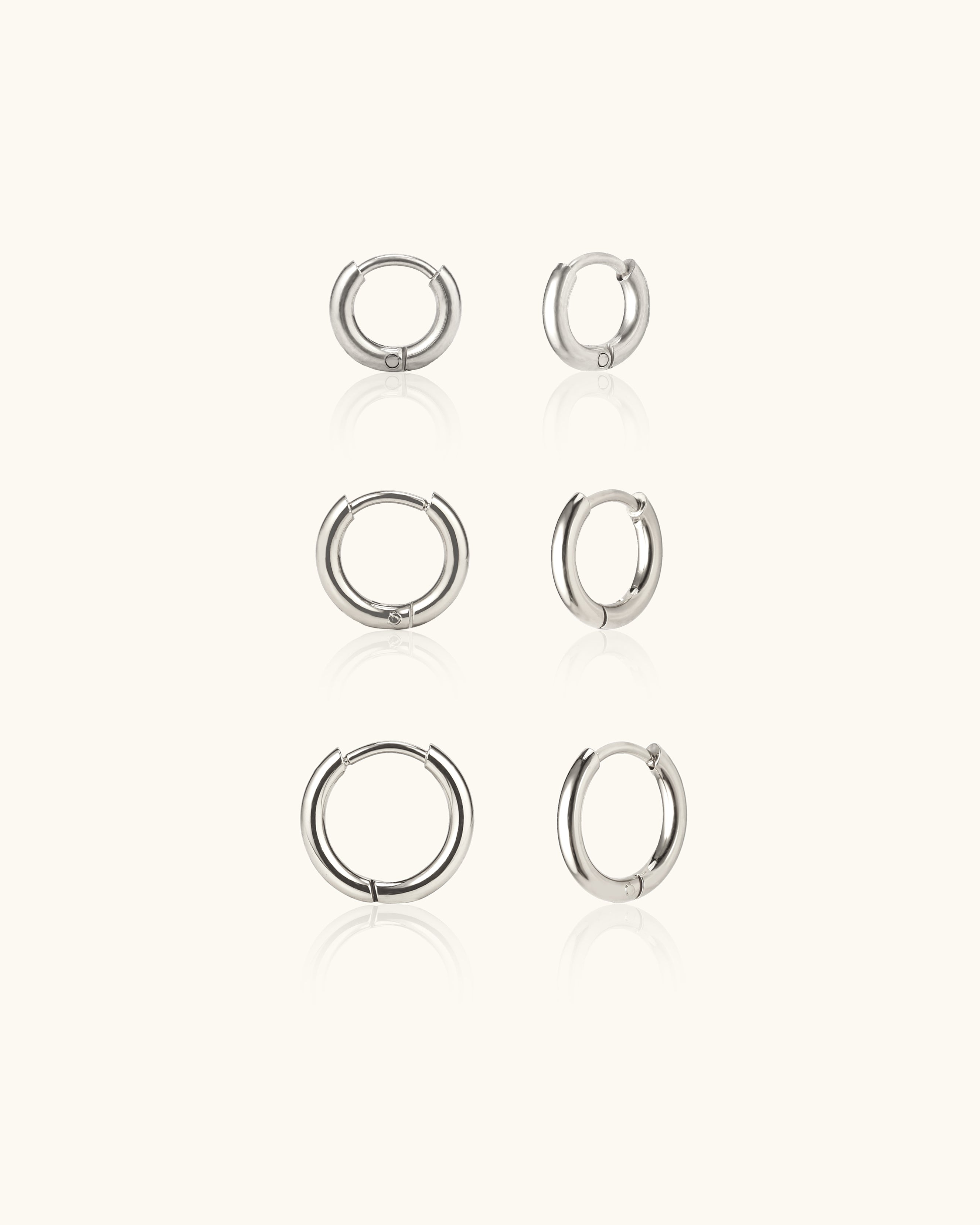 Varied Size Huggie Earrings