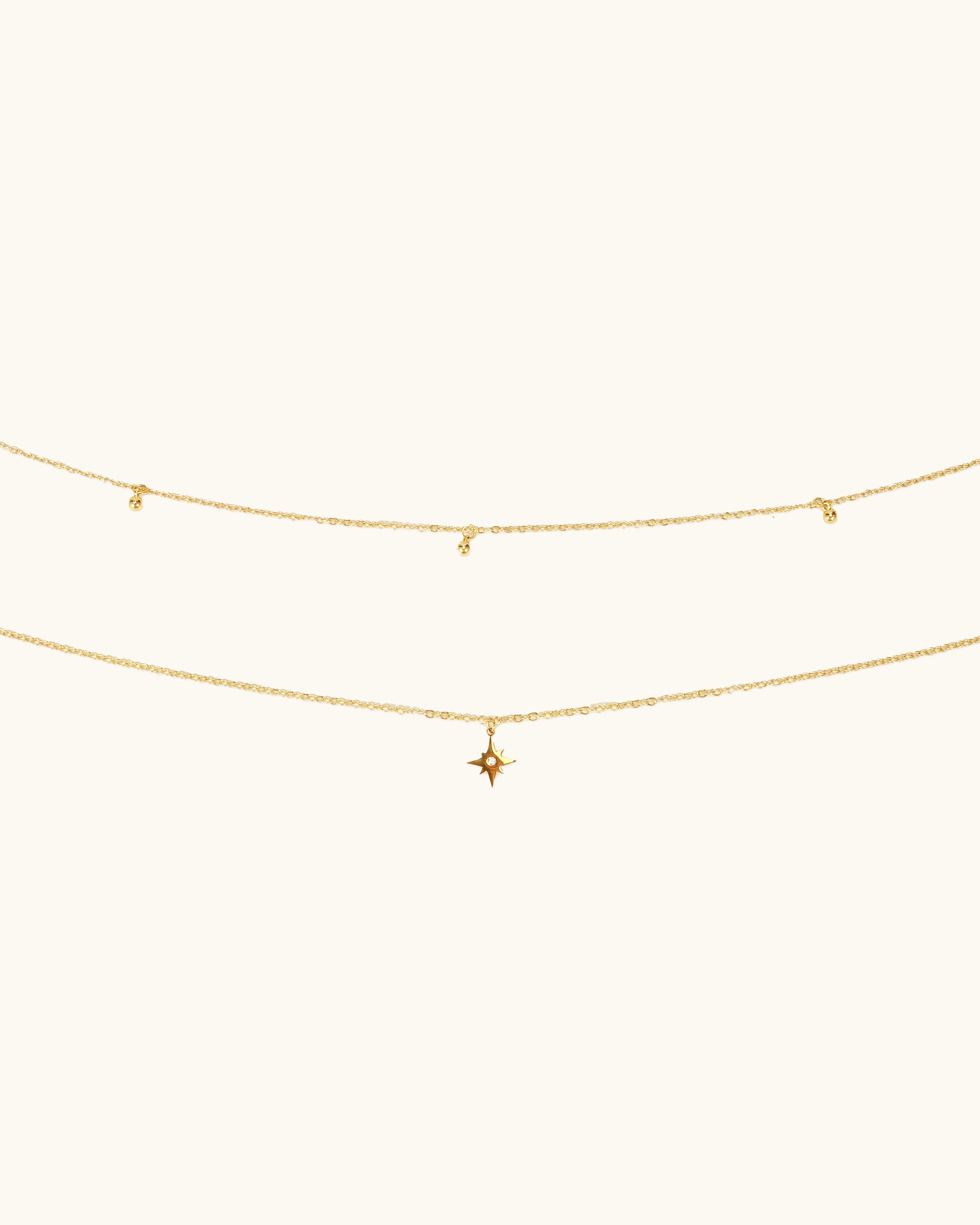 Layered Star Waist Chain In Silver