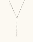 Firework Long Necklace In Silver