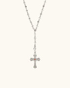 Molecule Chain Cross Necklace