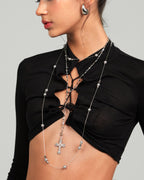 Multicolored Pearl Long Necklace