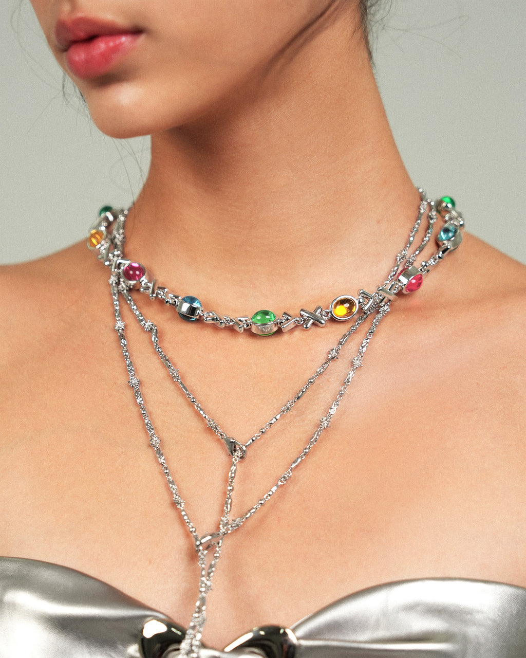 XV Necklace In Silver