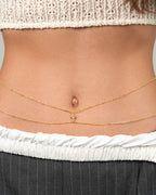 Layered Beaded Waist Chain