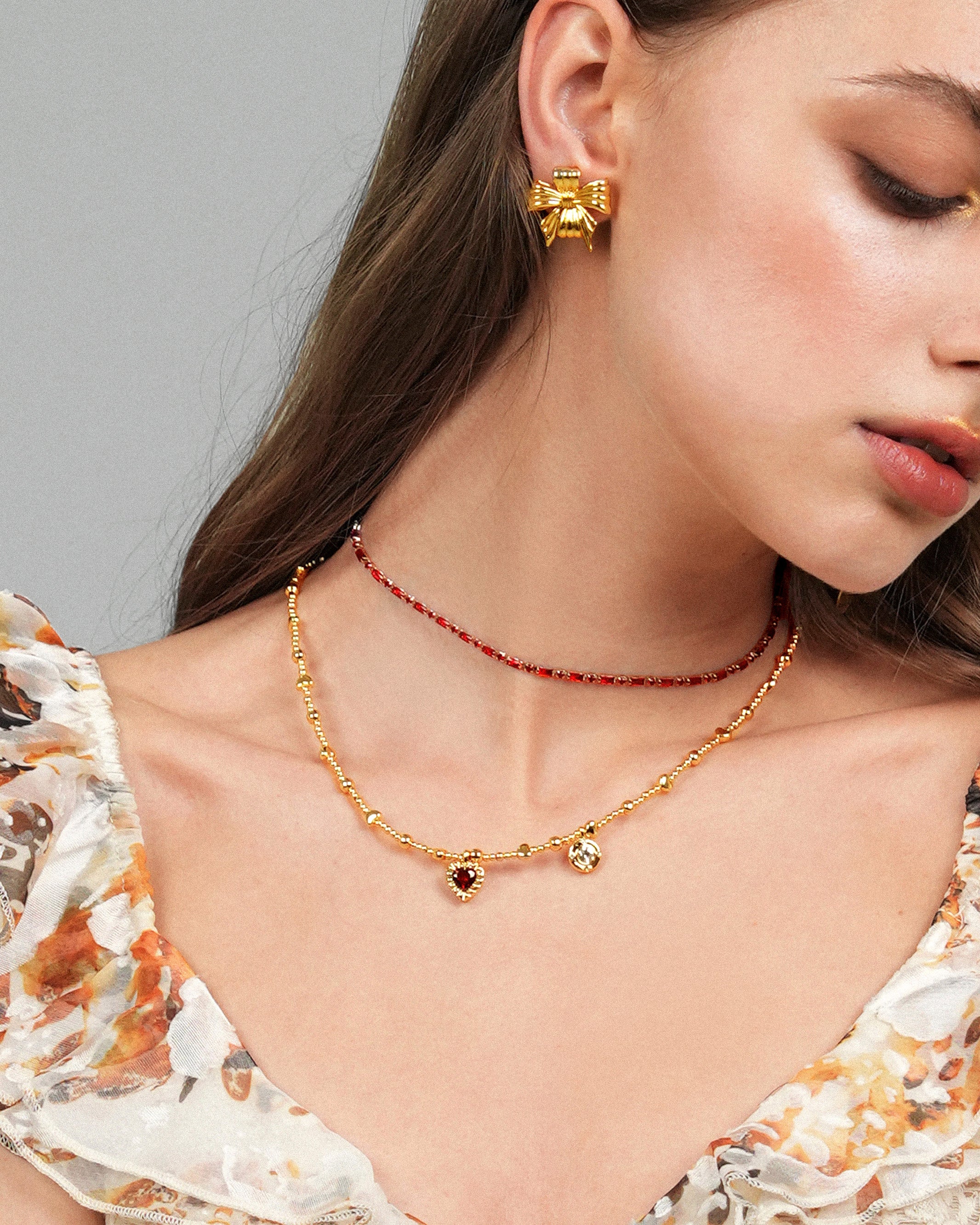 Red Infinity Choker Necklace