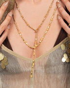 Firework Long Necklace In Silver