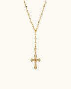 Molecule Chain Cross Necklace