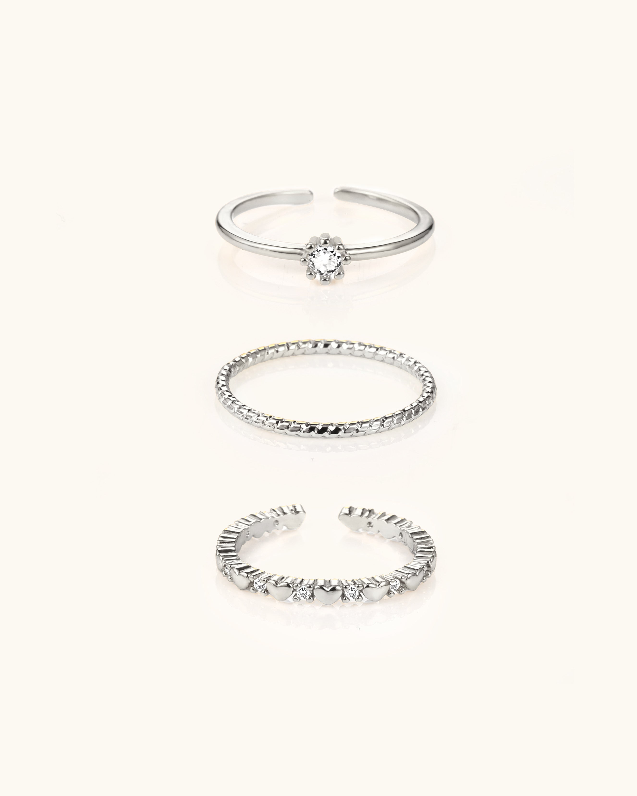 Heart Stackable Delicate Ring