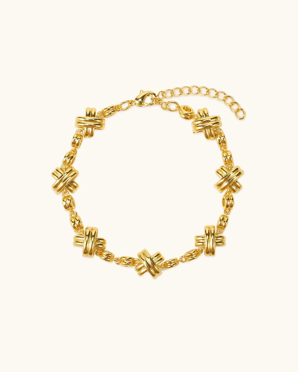 X Bracelet In Silver