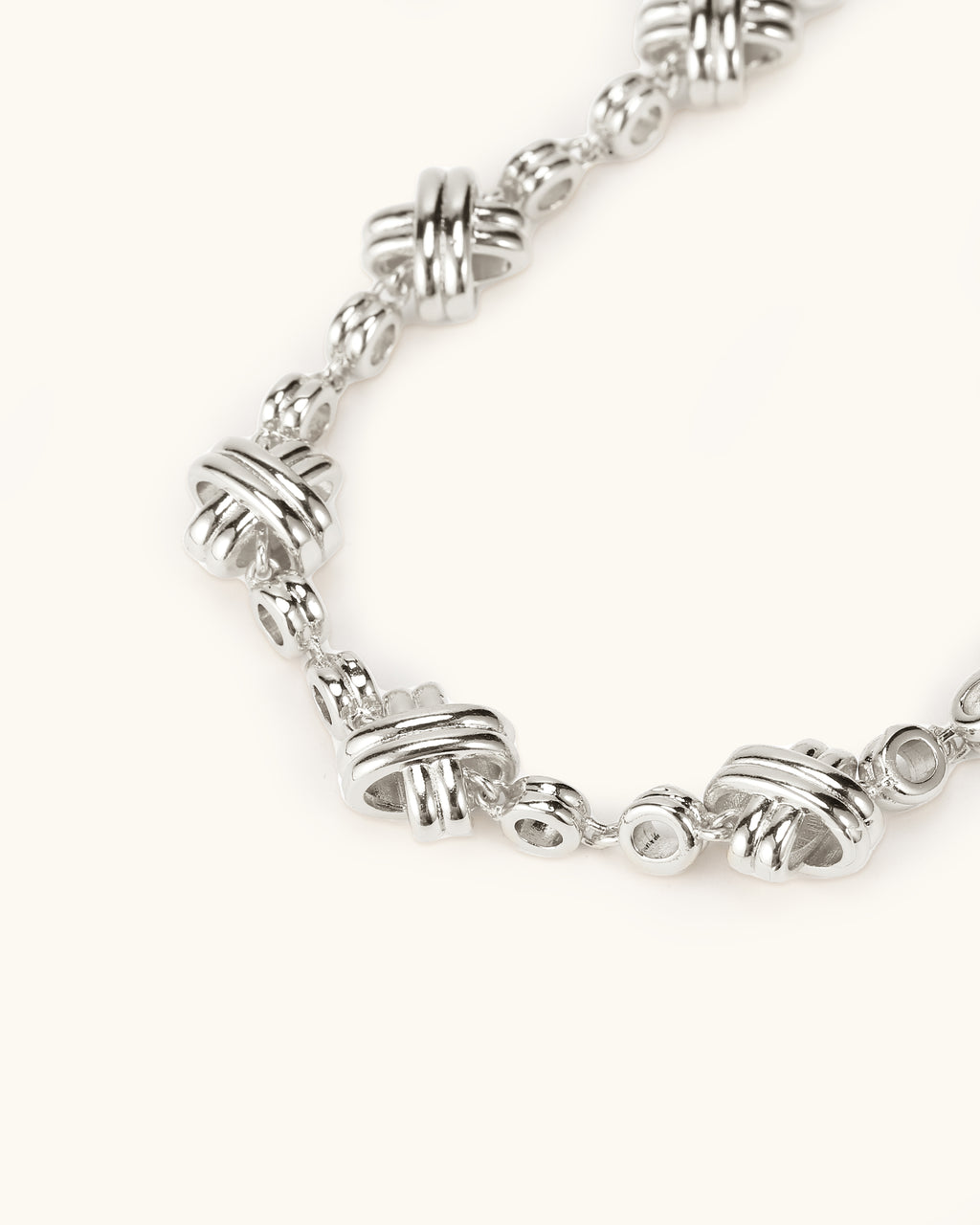 X Bracelet In Silver